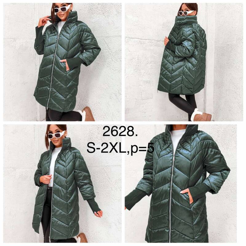 Kurtki damskie zimowe Roz S-2XL, 1 Kolor Paczka 5 szt